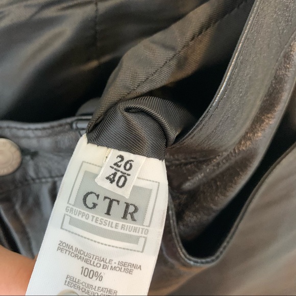 HELMUT LANG Black Leather Pants - Picture 4 of 10